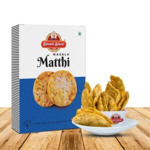 Masala Matthi 250gm spicy and crispy traditional Indian snack by Bishanlal Babulal