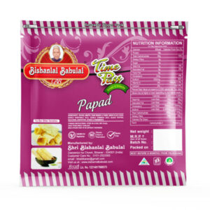 Bishanlal Babulal Tikdi Papad (Since 1956) – Authentic Bikaneri Tikdi Papad