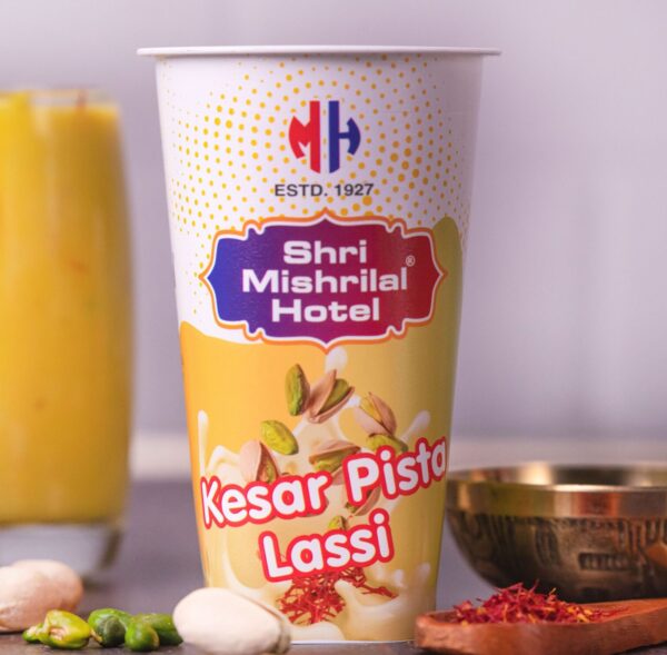 Shrimishrilal Kesar Pista Lassi – Creamy & Refreshing Saffron Pistachio Yogurt Drink | BiteBasket