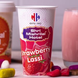 Shrimishrilal Strawberry Lassi – Fresh, Creamy & Fruity Indian Yogurt Drink | BiteBasket